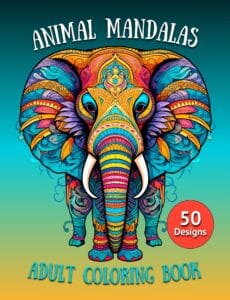 Animal Mandalas Adult Coloring Book
