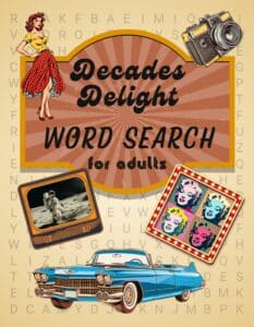 Cover WSB Decades Delight () Word Search Book