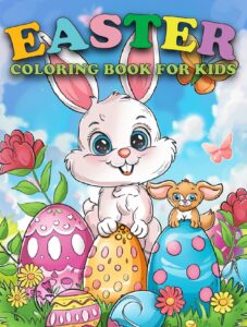 EASTER COLORING BOOK COVER page