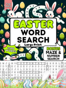 Easter Word Search for Adults and Kids Easter Basket Stuffer