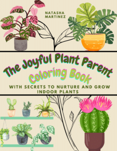 plant coloring front only cover
